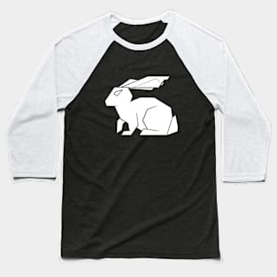 Angled rabbit - white Baseball T-Shirt